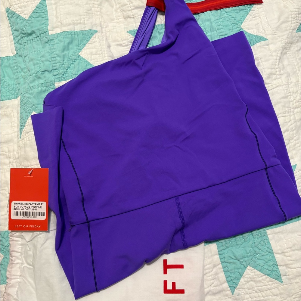 BNWT Left On Friday - Purple One-Shoulder Playsuit in MEDIUM - Picture 3 of 8